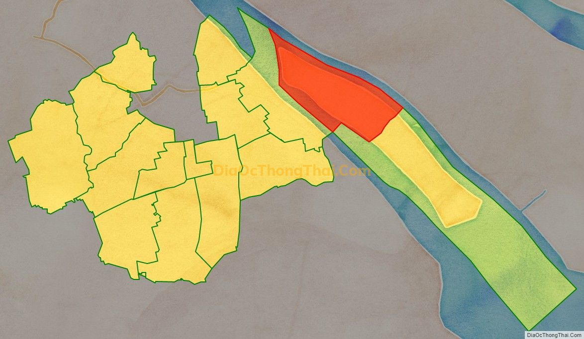 Bản đồ vị trí và địa giới hành chính Xã Hòa Minh, huyện Châu Thành