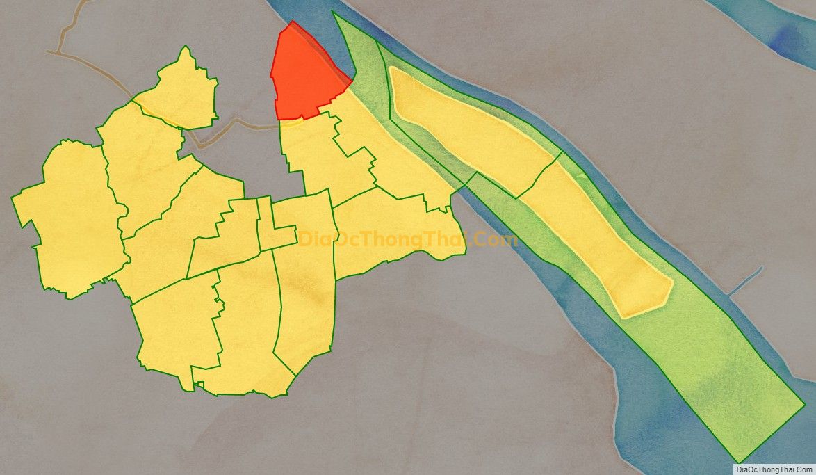 Bản đồ vị trí và địa giới hành chính Xã Hòa Thuận, huyện Châu Thành