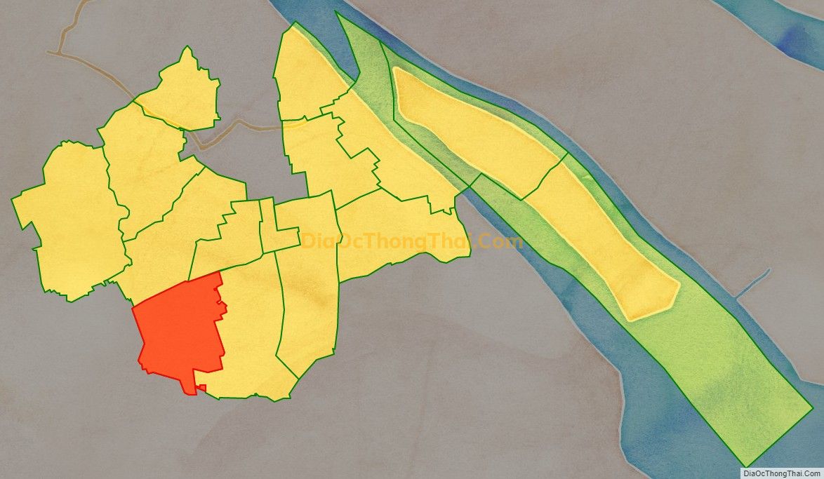 Bản đồ vị trí và địa giới hành chính Xã Thanh Mỹ, huyện Châu Thành