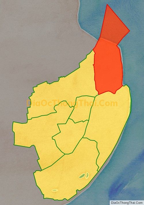 Bản đồ vị trí và địa giới hành chính Xã Hiệp Thạnh, thị xã Duyên Hải