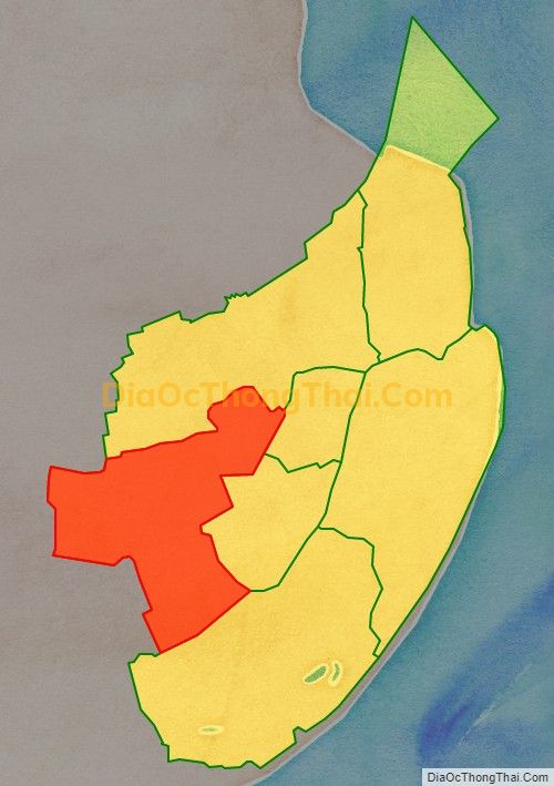 Bản đồ vị trí và địa giới hành chính Xã Long Toàn, thị xã Duyên Hải