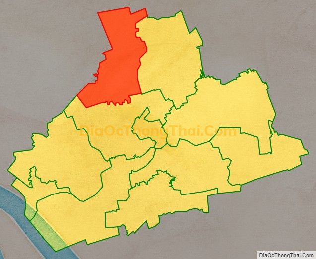 Bản đồ vị trí và địa giới hành chính Xã Hiếu Trung, huyện Tiểu Cần