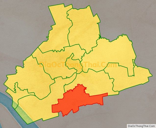 Bản đồ vị trí và địa giới hành chính Xã Hùng Hòa, huyện Tiểu Cần