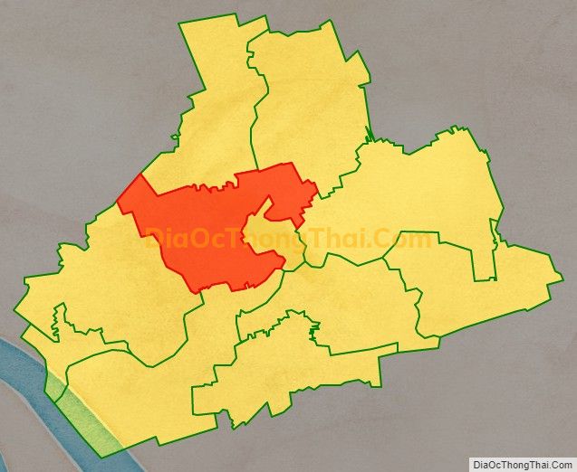 Bản đồ vị trí và địa giới hành chính Xã Phú Cần, huyện Tiểu Cần