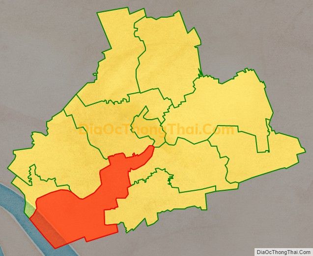 Bản đồ vị trí và địa giới hành chính Xã Tân Hòa, huyện Tiểu Cần