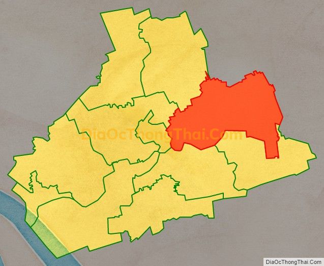 Bản đồ vị trí và địa giới hành chính Xã Tập Ngãi, huyện Tiểu Cần