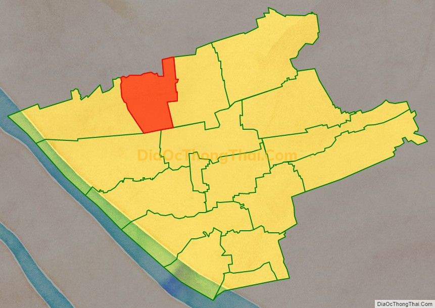 Bản đồ vị trí và địa giới hành chính Xã Tân Sơn, huyện Trà Cú