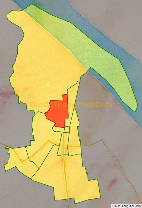 Bản đồ vị trí và địa giới hành chính Phường 1, thành phố Trà Vinh