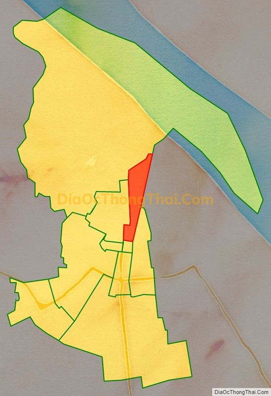 Bản đồ vị trí và địa giới hành chính Phường 4, thành phố Trà Vinh