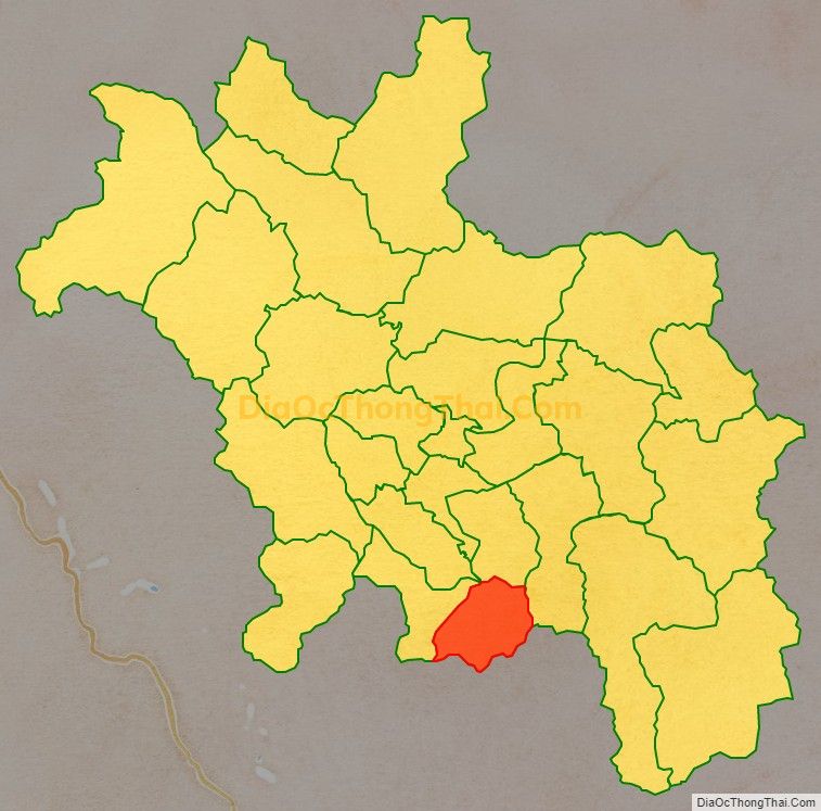 Bản đồ vị trí và địa giới hành chính Xã Bình Nhân, huyện Chiêm Hóa