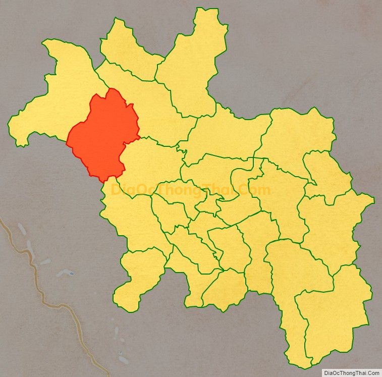 Bản đồ vị trí và địa giới hành chính Xã Hà Lang, huyện Chiêm Hóa