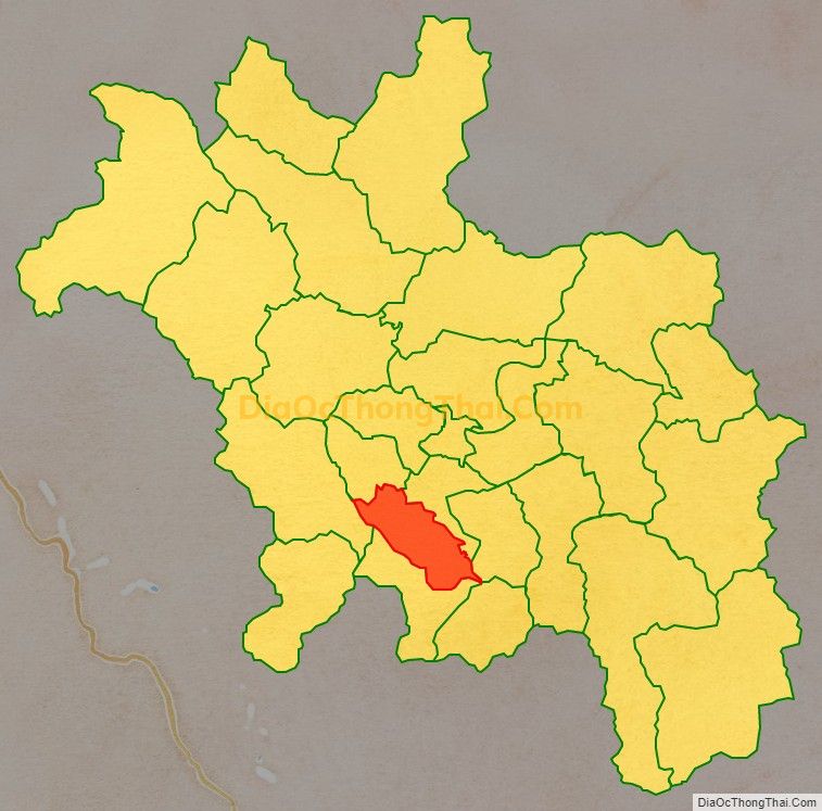 Bản đồ vị trí và địa giới hành chính Xã Hòa An, huyện Chiêm Hóa