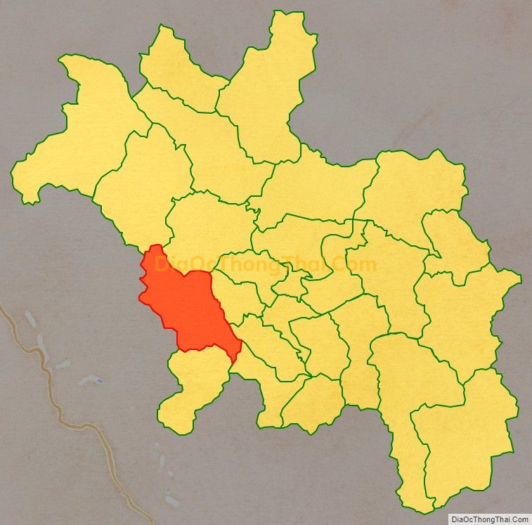 Bản đồ vị trí và địa giới hành chính Xã Hòa Phú, huyện Chiêm Hóa