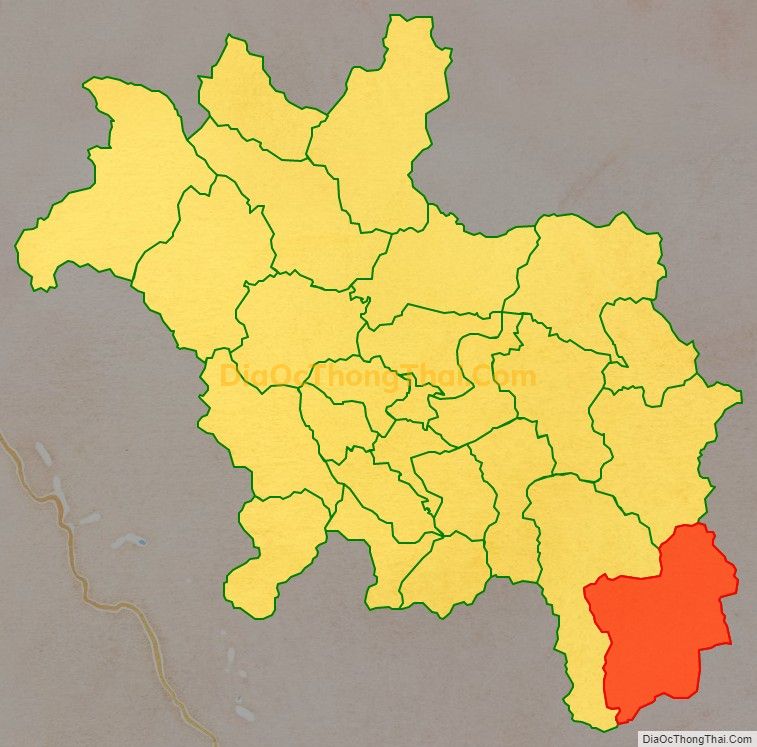 Bản đồ vị trí và địa giới hành chính Xã Linh Phú, huyện Chiêm Hóa