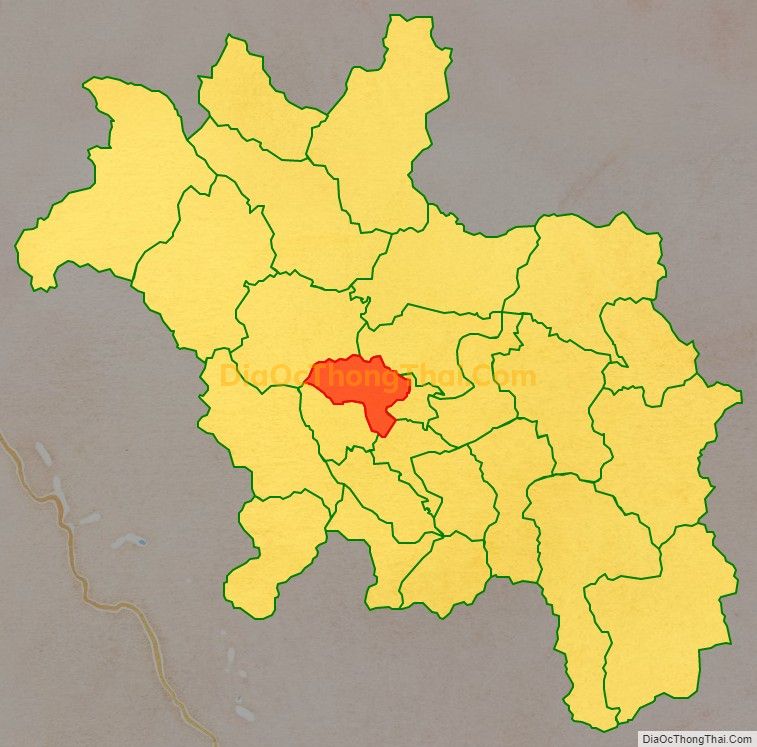 Bản đồ vị trí và địa giới hành chính Xã Phúc Thịnh, huyện Chiêm Hóa