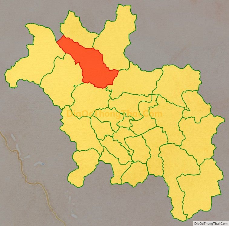 Bản đồ vị trí và địa giới hành chính Xã Tân Mỹ, huyện Chiêm Hóa