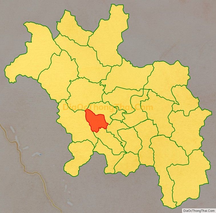 Bản đồ vị trí và địa giới hành chính Xã Tân Thịnh, huyện Chiêm Hóa