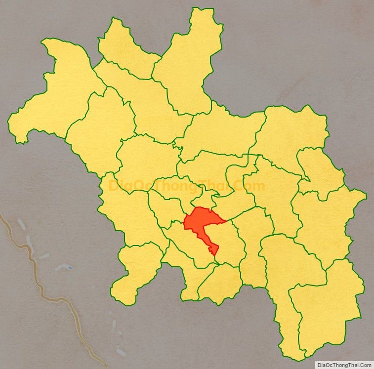 Bản đồ vị trí và địa giới hành chính Xã Trung Hòa, huyện Chiêm Hóa