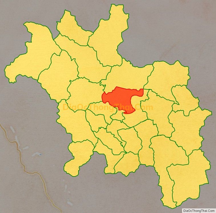 Bản đồ vị trí và địa giới hành chính Xã Xuân Quang, huyện Chiêm Hóa