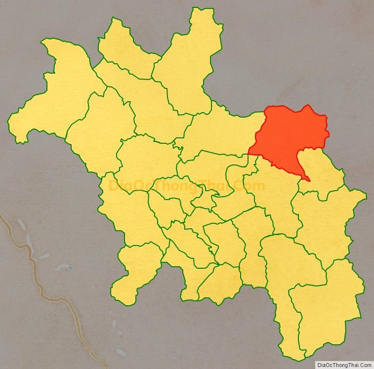 Bản đồ vị trí và địa giới hành chính Xã Yên Lập, huyện Chiêm Hóa