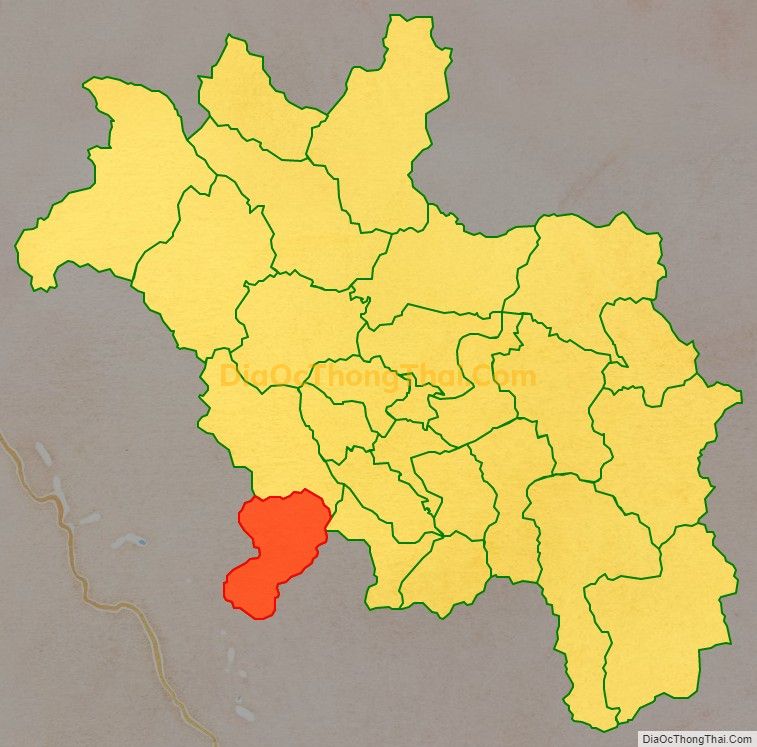 Bản đồ vị trí và địa giới hành chính Xã Yên Nguyên, huyện Chiêm Hóa