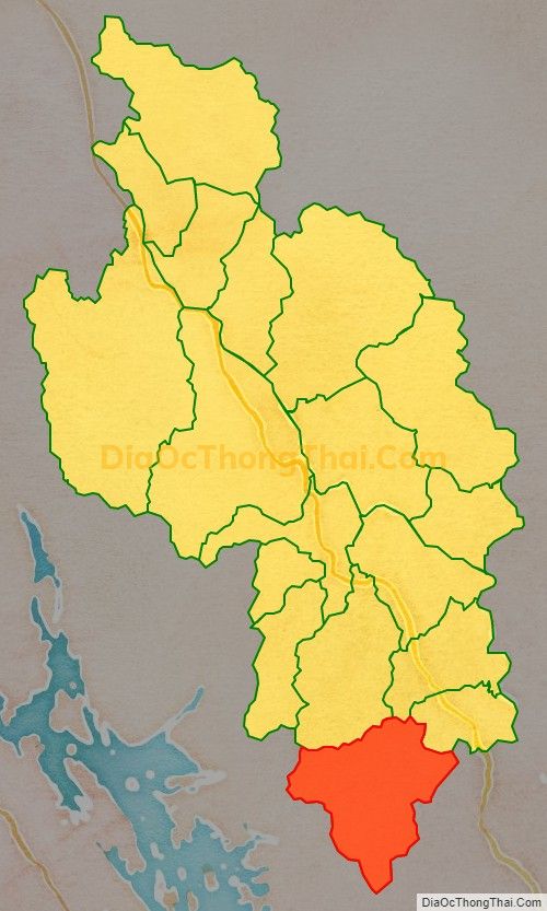 Bản đồ vị trí và địa giới hành chính Xã Hùng Đức, huyện Hàm Yên