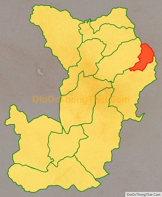 Bản đồ vị trí và địa giới hành chính Xã Hồng Thái, huyện Na Hang
