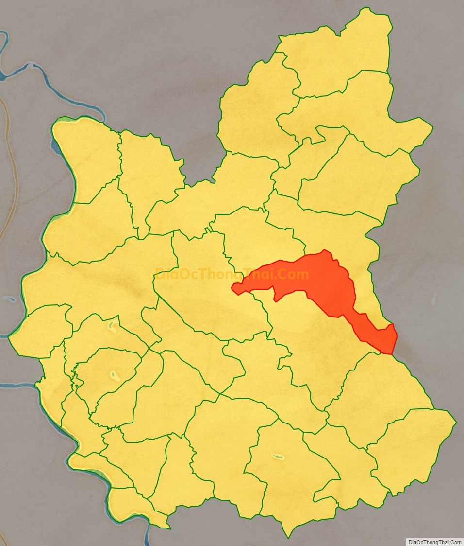 Bản đồ vị trí và địa giới hành chính Xã Kháng Nhật, huyện Sơn Dương