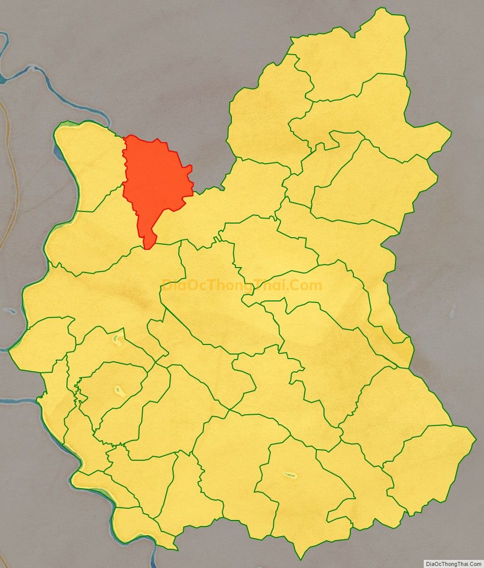Bản đồ vị trí và địa giới hành chính Xã Thương Ấm, huyện Sơn Dương