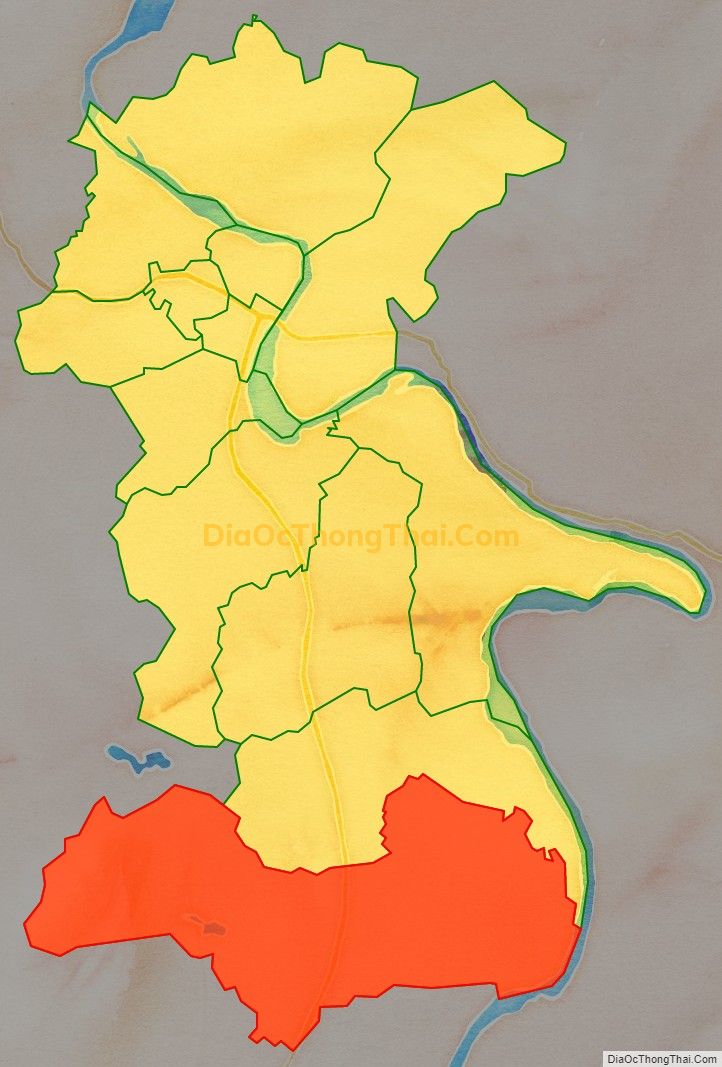 Bản đồ vị trí và địa giới hành chính Phường Đội Cấn, TP Tuyên Quang