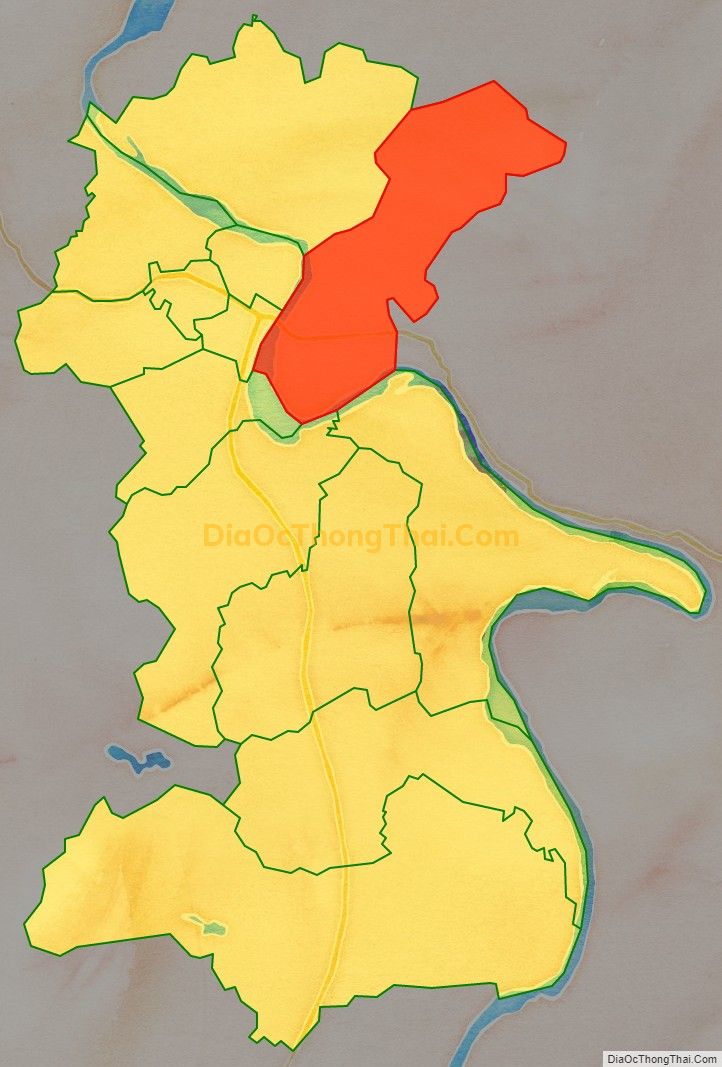 Bản đồ vị trí và địa giới hành chính Phường Nông Tiến, TP Tuyên Quang