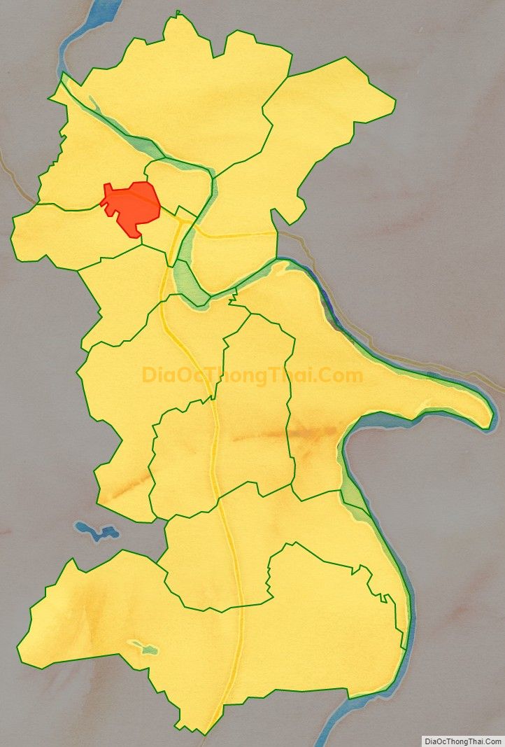 Bản đồ vị trí và địa giới hành chính Phường Phan Thiết, thành phố Tuyên Quang