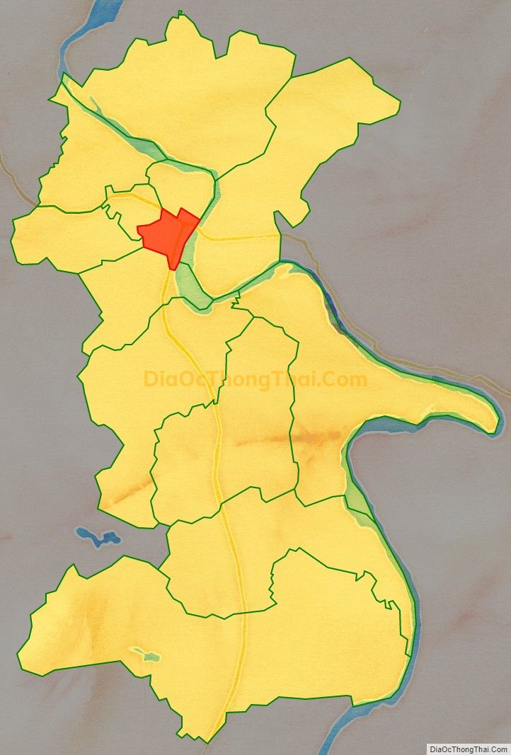 Bản đồ vị trí và địa giới hành chính Phường Tân Quang, thành phố Tuyên Quang