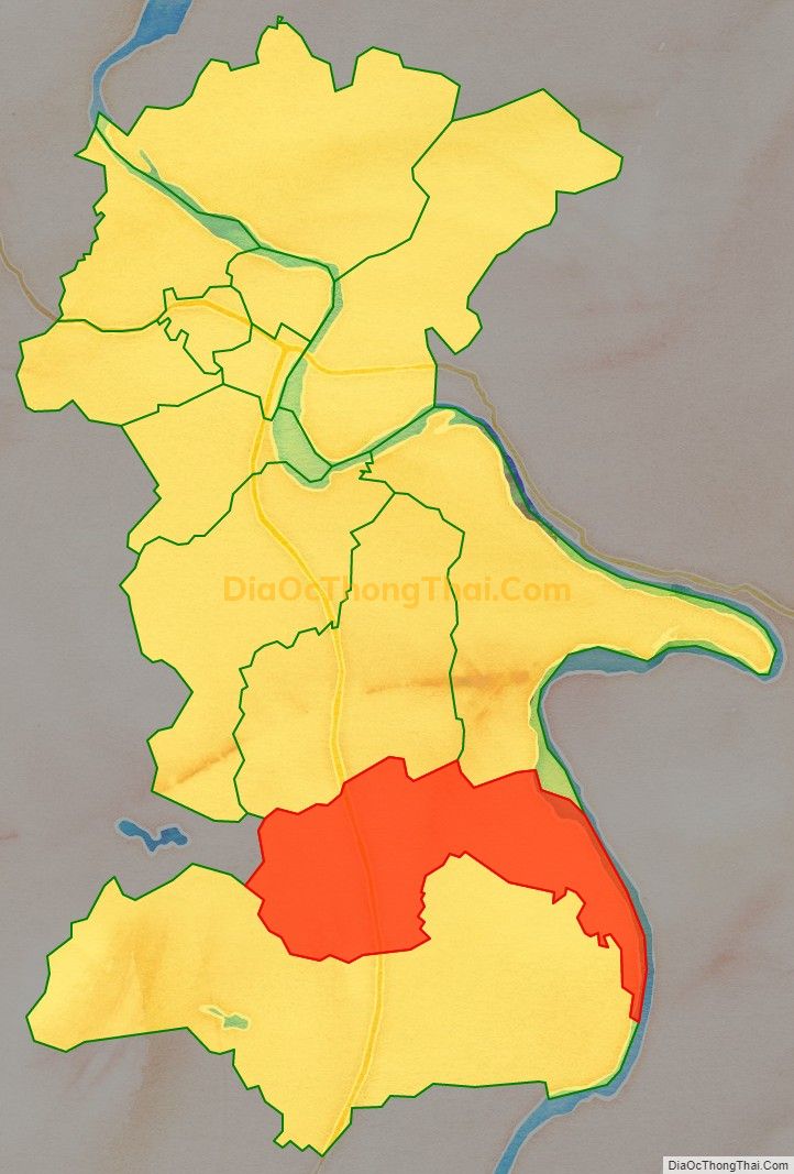 Bản đồ vị trí và địa giới hành chính Xã Thái Long, thành phố Tuyên Quang