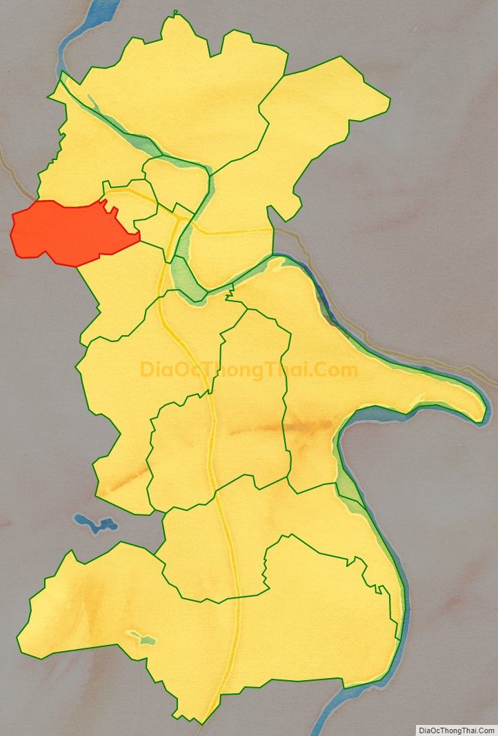 Bản đồ vị trí và địa giới hành chính Phường Ỷ La, thành phố Tuyên Quang