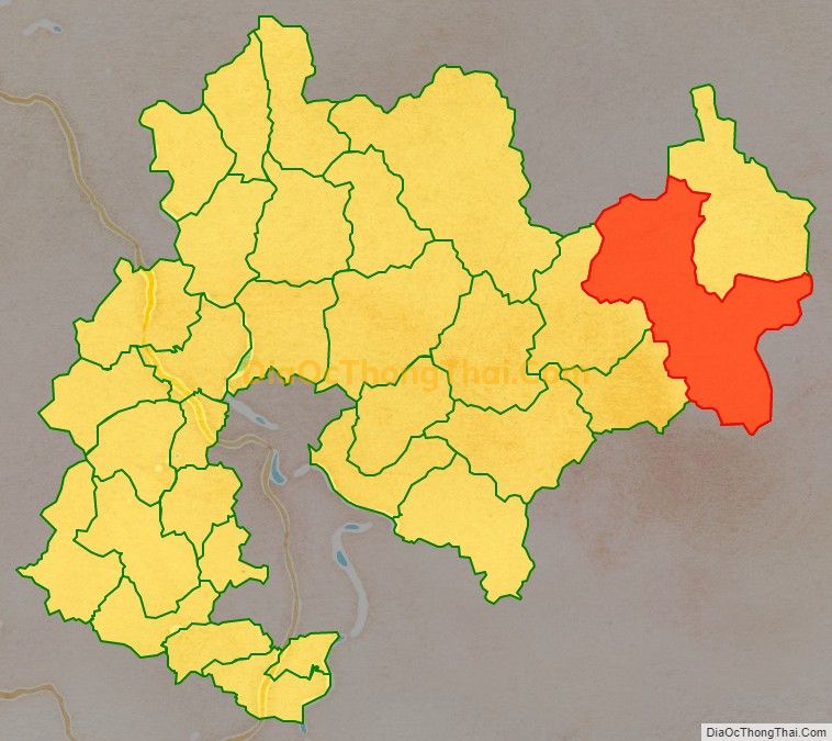 Bản đồ vị trí và địa giới hành chính Xã Hùng Lợi, huyện Yên Sơn