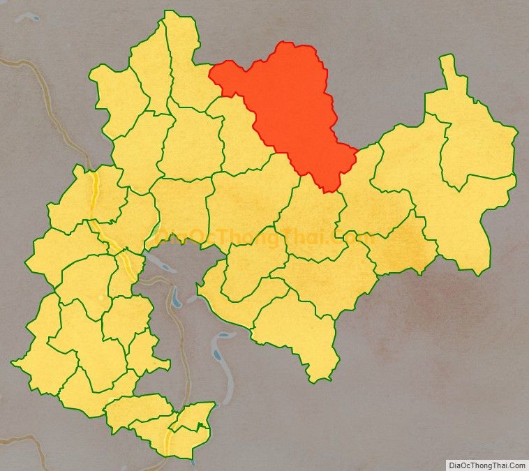 Bản đồ vị trí và địa giới hành chính Xã Kiến Thiết, huyện Yên Sơn