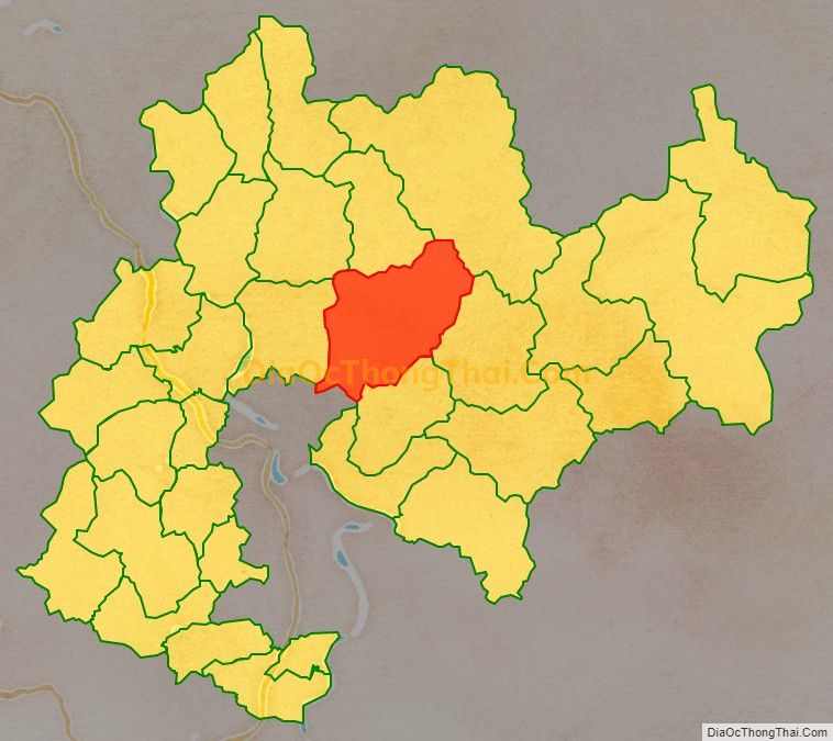 Bản đồ vị trí và địa giới hành chính Xã Tân Tiến, huyện Yên Sơn
