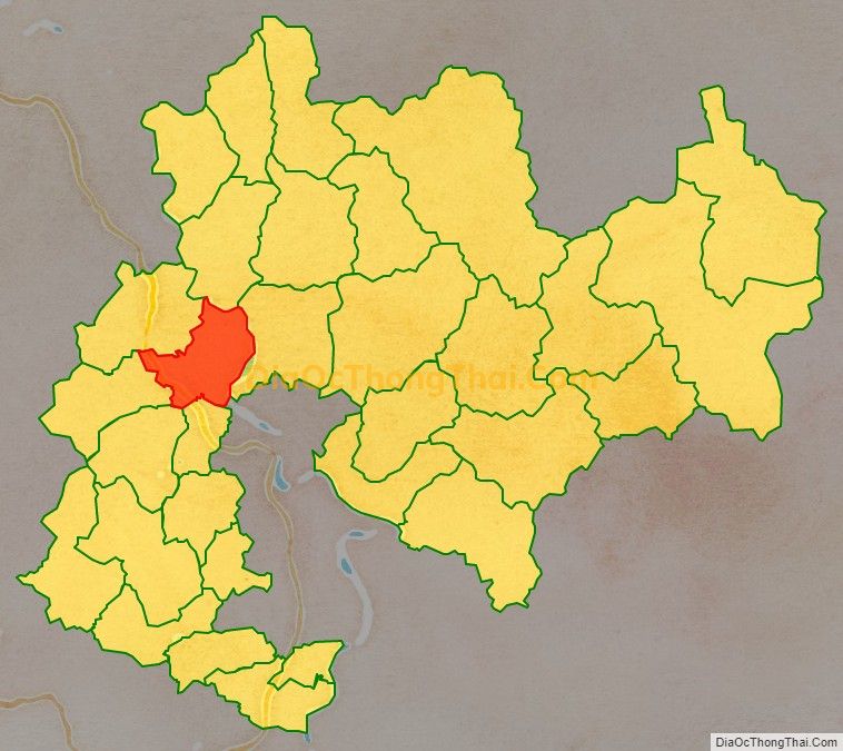 Bản đồ vị trí và địa giới hành chính Xã Thắng Quân, huyện Yên Sơn