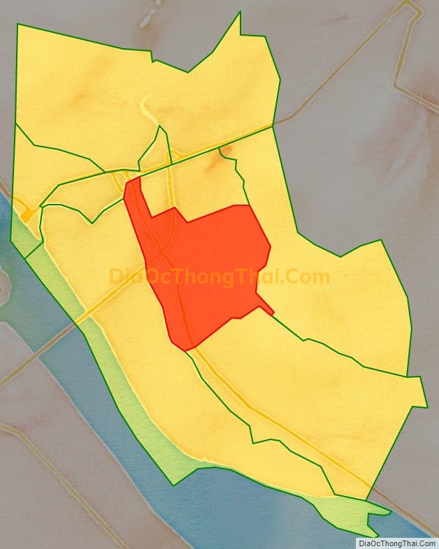 Bản đồ vị trí và địa giới hành chính Xã Đông Bình, thị xã Bình Minh