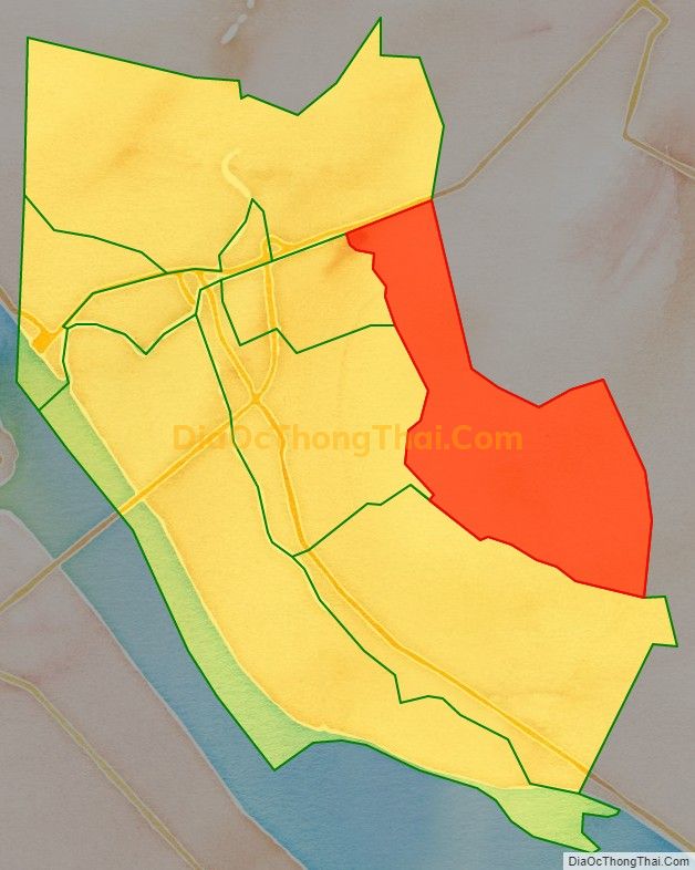 Bản đồ vị trí và địa giới hành chính Xã Đông Thạnh, thị xã Bình Minh