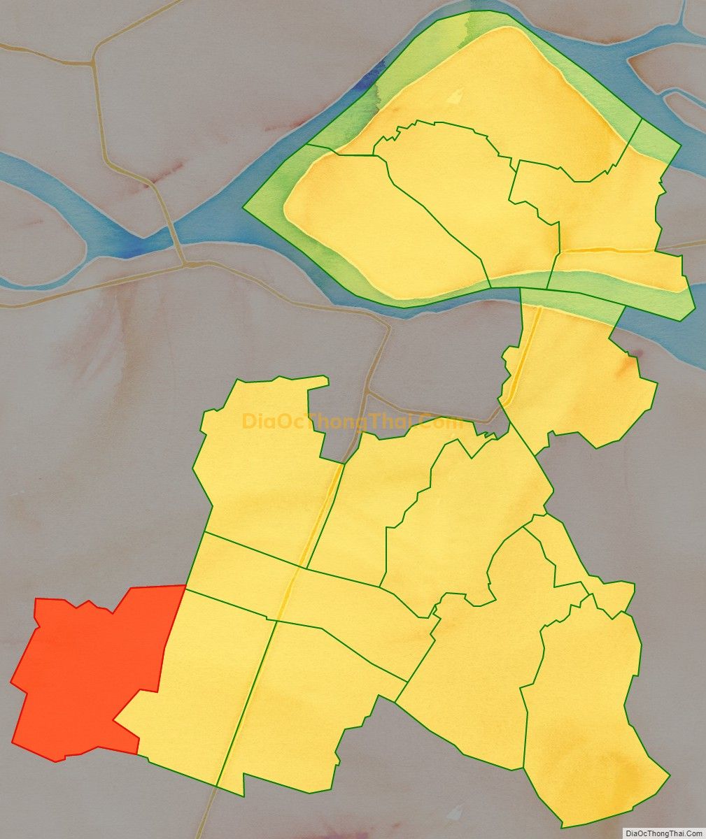 Bản đồ vị trí và địa giới hành chính Xã Thạnh Quới, huyện Long Hồ