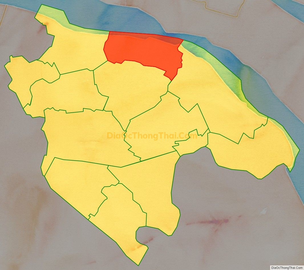 Bản đồ vị trí và địa giới hành chính Xã Mỹ Phước, huyện Mang Thít
