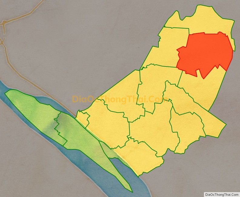 Bản đồ vị trí và địa giới hành chính Xã Hòa Bình, huyện Trà Ôn
