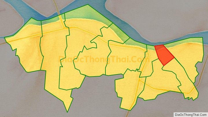 Bản đồ vị trí và địa giới hành chính Phường 1, TP Vĩnh Long