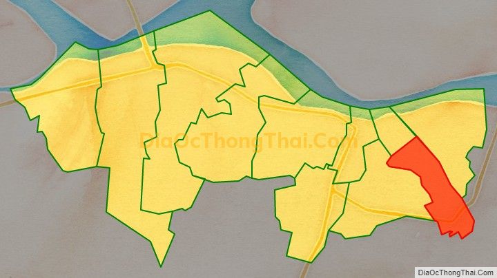 Bản đồ vị trí và địa giới hành chính Phường 4, thành phố Vĩnh Long