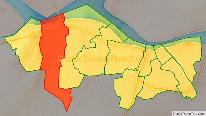 Bản đồ vị trí và địa giới hành chính Phường Tân Hòa, TP Vĩnh Long