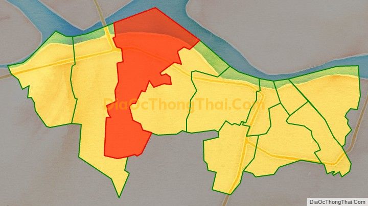 Bản đồ vị trí và địa giới hành chính Phường Tân Ngãi, thành phố Vĩnh Long