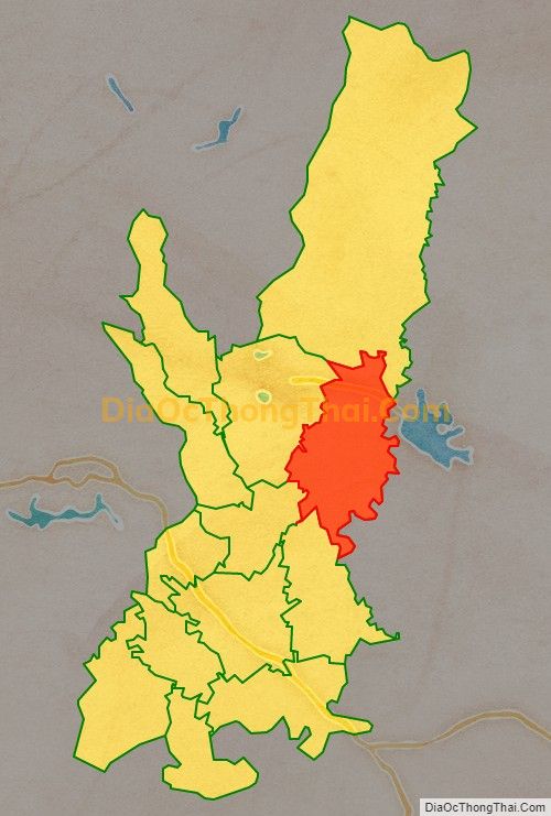 Bản đồ vị trí và địa giới hành chính Thị trấn Bá Hiến, huyện Bình Xuyên