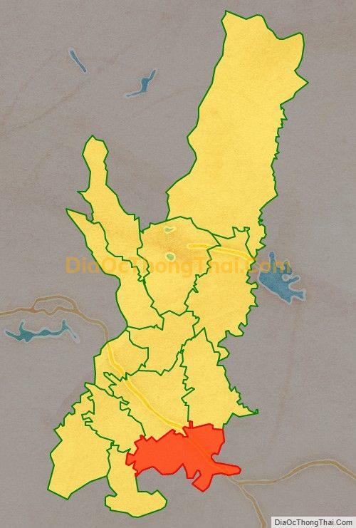 Bản đồ vị trí và địa giới hành chính Thị trấn Đạo Đức, huyện Bình Xuyên